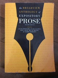 The Broadview Anthology of Expository Prose (2nd edition)