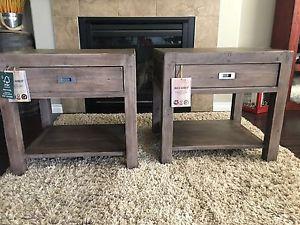 Urban barn Post and Rail End Tables Brand New