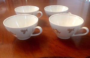 Vintage 60's BA ARIA Tea / Coffee Cups - Set of 4