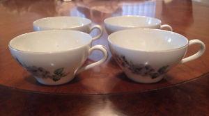 Vintage 60's BLAUKERA BETRICO Tea / Coffee Cups - Set of 4