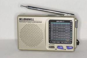 Vintage Bell & Howell Short Wave Radio 9 Band World Receiver