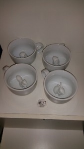 White Porcelain Coffee Mugs
