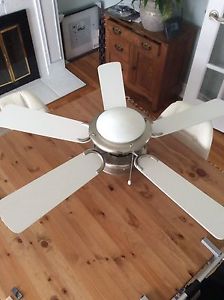 White ceiling fan