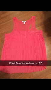 coral tank top