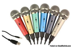 16 Bit Multicolor Cheap USB Condenser Microphone