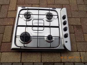 Gas hob and electric double oven