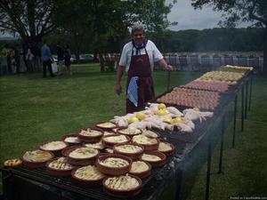Catering barbecues for weddings in Catalonia.