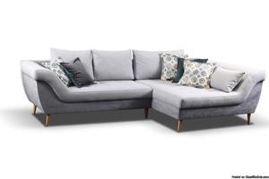 "Zelia" Sofa with Wooden Legs & Comfortable Armrests