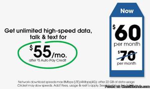 GET UNLIMITED CALL, TEXT, AND WEB WITH CRICKET WIRELESS