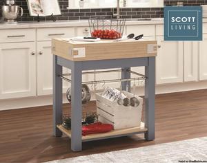 Kitchen Island with Removable Cutting Board