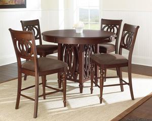 Round Counter Height 5 Piece Dining Set