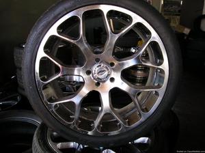 4 22 inch ultra wheels and tires atlanta (with shipping