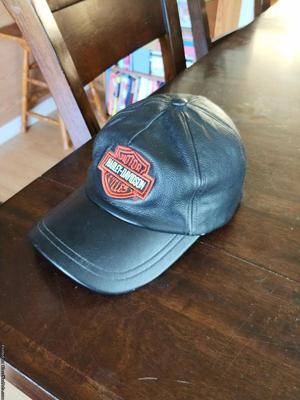 Harley Davidson Leather hat, Discontinued item
