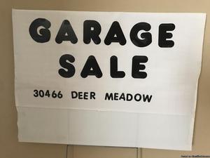 Garage sale Excellent