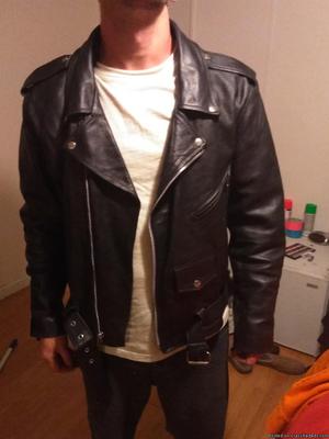 Genuine Leather motorcycle jacket