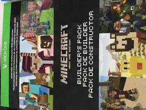 Minecraft for PC and also Builders Pack for Xbox One