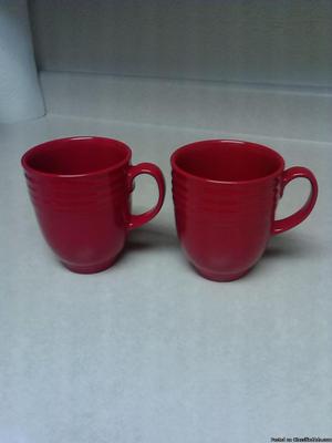 2 Red Coffee Mugs $2.00