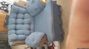 Fabric chair, blue