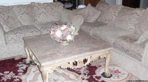 MARBLE COFFEE TABLE & END TABLES