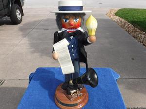 Thomas A Edison nutcracker(signed)