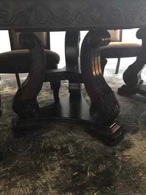 Beautiful solid wood dining room table