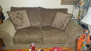 Loveseat excellent condition $40 firm and chair and ottoman