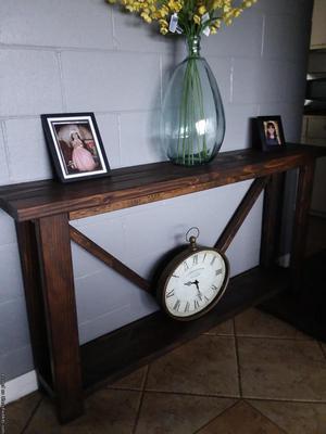 Narrow Rustic Entry Table/ Console Table
