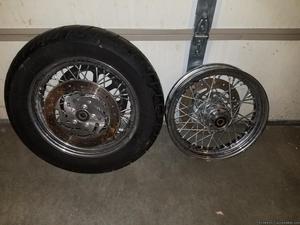 Harley Davidson wheels front & rear