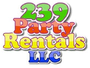 water slide rentals, table and chair rentals