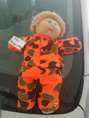  Cabbage Patch doll with camouflage