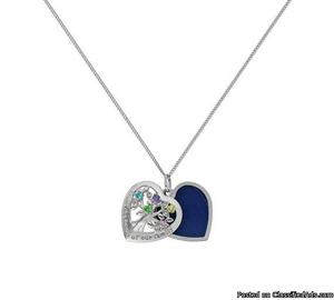 Silver mum pendant locket