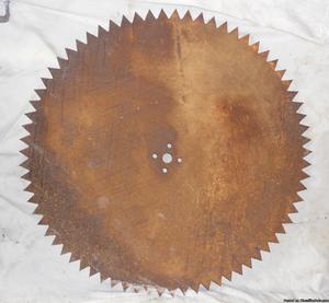 Large antique sawmill/buzz saw blade