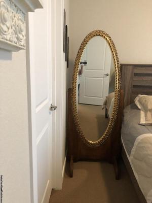 Tall Mirror on a wood stand