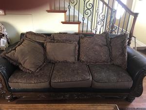 Treadmill, spin bike, couch & misc garden items for sale
