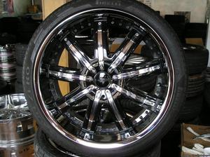 4 22 inch fusion wheels and tires atlanta (with shipping