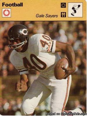 Gale Sayers  Sportcaster Chicago Comet 523