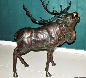 Solid Bronze Elk