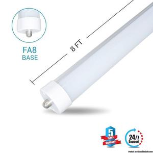T8 8ft LED Tube 40W  Lumens Single Pin K Frosted