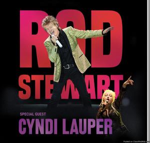 REDUCED Great seats for sale Rod Stewart with Cyndi Lauper