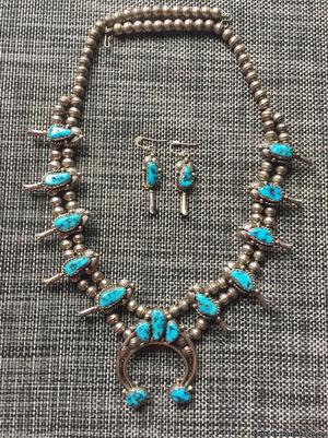 Navajo Handcrafted Necklace & Earrings
