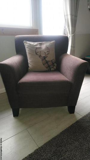 Brown fabric chair