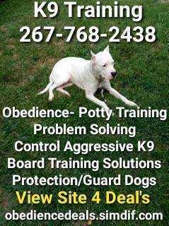 Canine training all breeds working and family