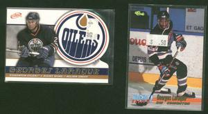 2 Georges Laraque Cards Oilers