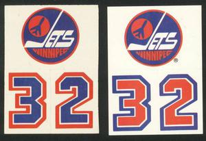 2 Winnipeg Jets Team Stickers 's