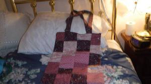 Nice red, pink and white purse for sale