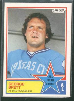  O-Pee-Chee #388 George Brett All Star Card Kansas City