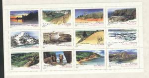  Souvenir Stamp Sheet Canadian National Parks