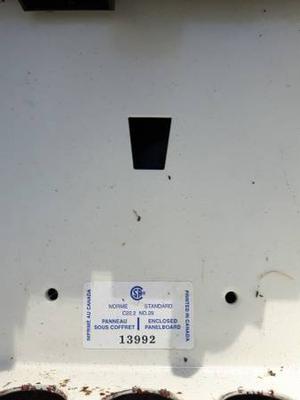 125 amp electrical panel