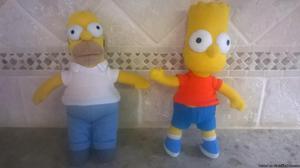 COLLECTIBLE "THE SIMPSONS" BART & HOMER PLUSH DOLLS