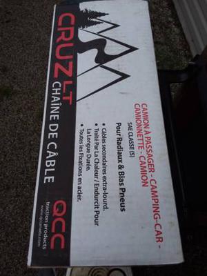 Cruz LT Cable Snow chains (new in box)